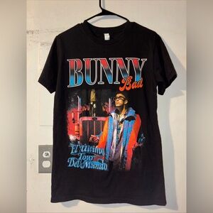 Bad Bunny El Último Tour del Mundo Black Heavyweight Tour T-Shirt